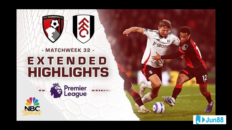Cầu thủ của Bournemouth với sự quyết tâm nỗ lực vượt qua phòng ngự của Fulham. Cầu thủ của Bournemouth với sự quyết tâm nỗ lực vượt qua phòng ngự của Fulham.
